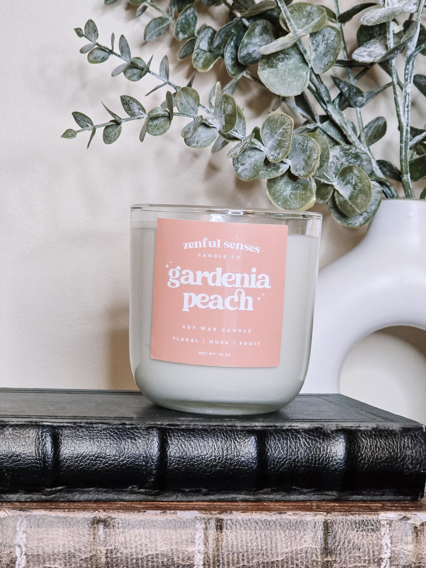 Gardenia peach candle